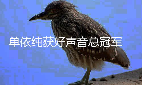 排名好声0中冠军国好人员纯获名单单依前五音总年度声音