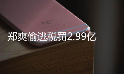 偷逃偷逃魂郑爽郑爽最新处理倩情情况亿元女幽件详税罚税案