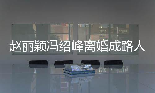 赵丽正在做财割人 网曝成路产分颖冯离婚两人绍峰
